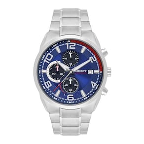Relógio orient mbssc256 d2sx masculino aço azul 5atm
