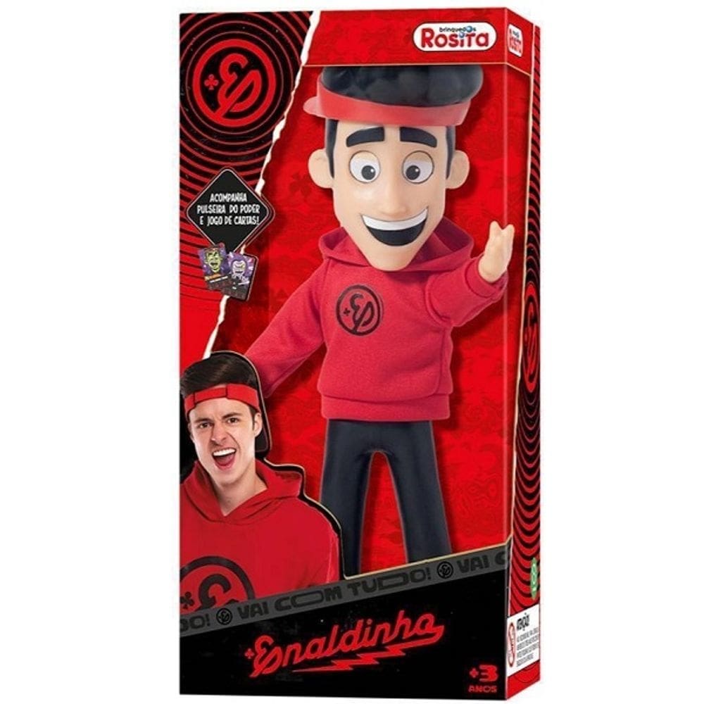 Boneco Enaldinho Rosita com Pulseira do Poder Rosita