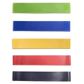 Conjunto de 5 faixas de resistência elástica para treinamento