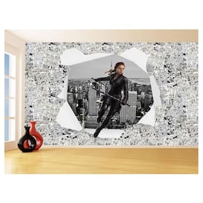 Papel De Parede 3D Heróis Página Quadrinhos Hq 3,5M Nhma270