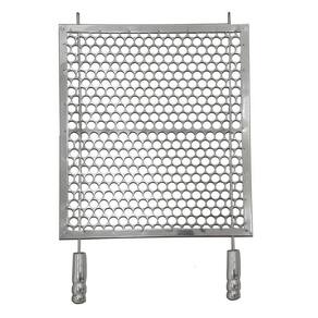 Grelha Moeda Reforçada Inox Churrasco Alvenaria 40X50