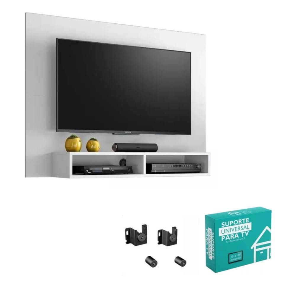 Painel Para Tv Até 43 ” Eros Com Suporte Notável Móveis