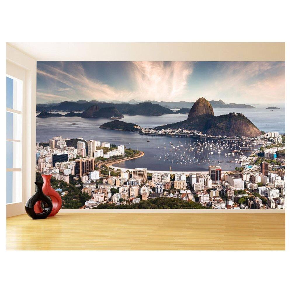 Papel De Parede Cidade Rio De Janeiro Por Sol 3,5M Ncd331