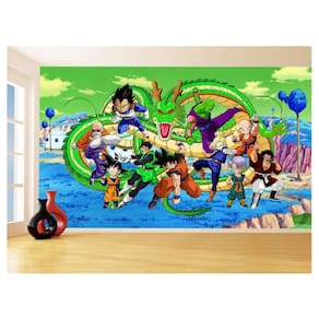 Papel De Parede Dragon Ball Goku Vegeta Anime 3,5M Dbz361