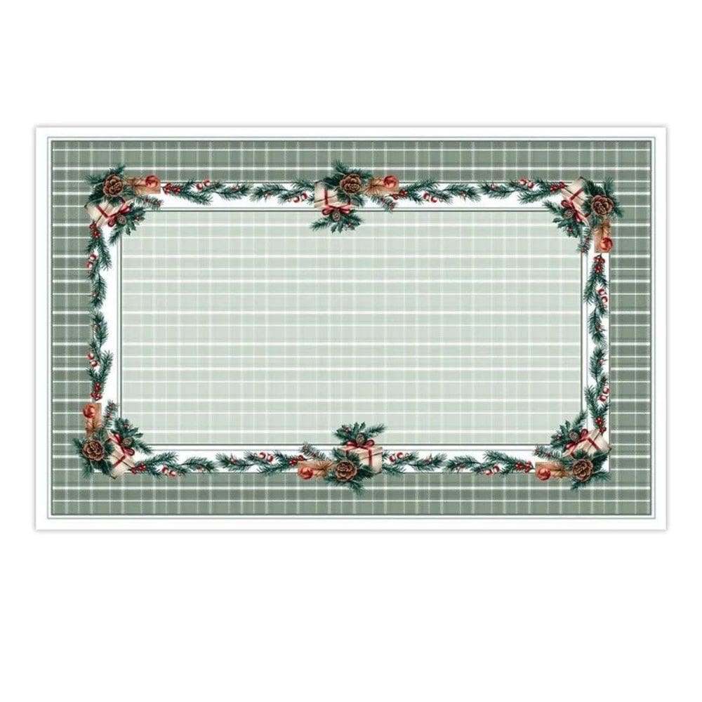 Toalha Mesa Natalina Presentes E Pinhas 1,40X2,20Cm 197046