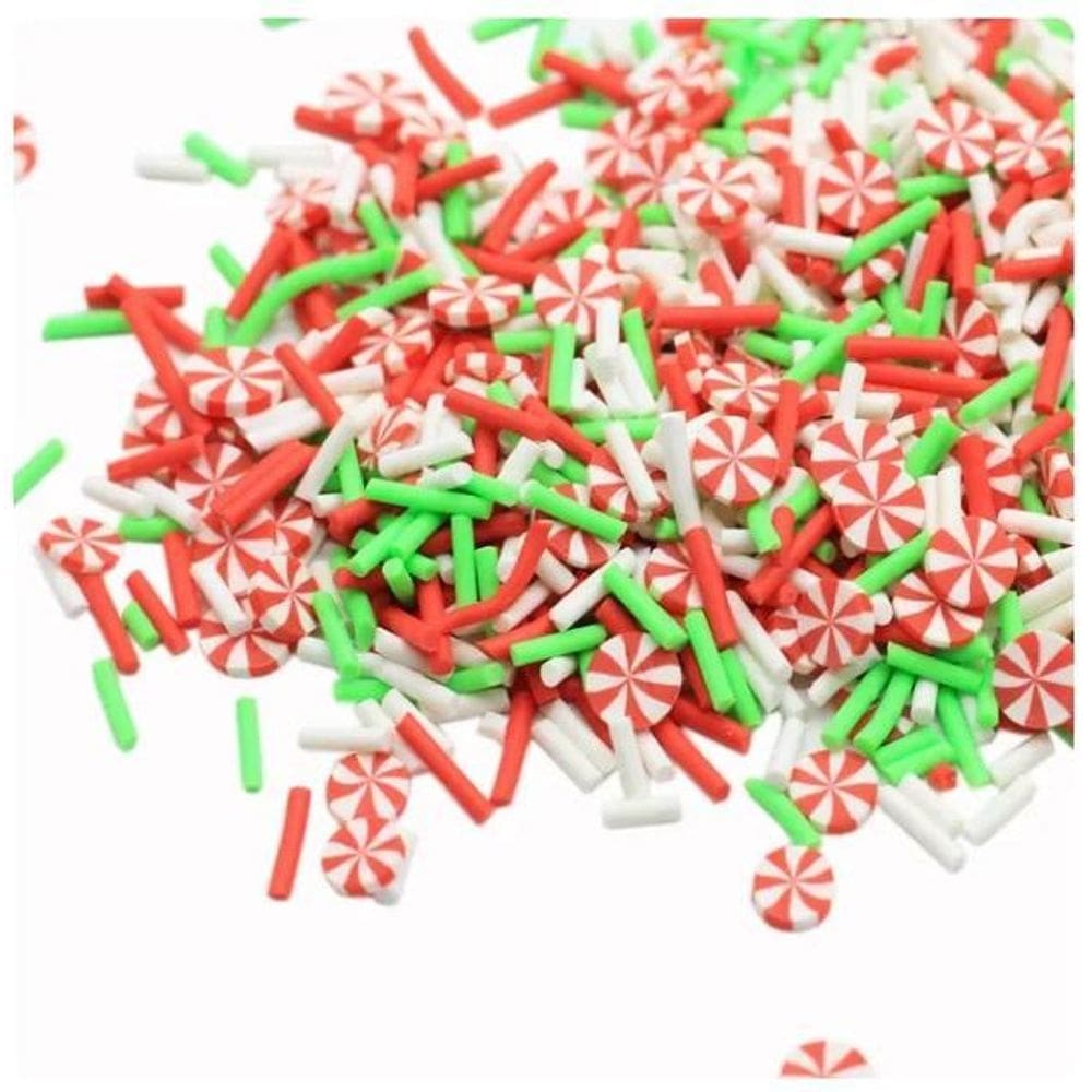 Mini aplique natal em biscuit 5mm com 50g