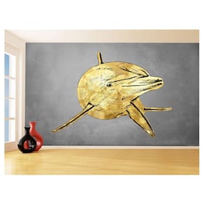 Papel De Parede 3D Animais Pop Art Golfinho Cor 3,5M Pxa294
