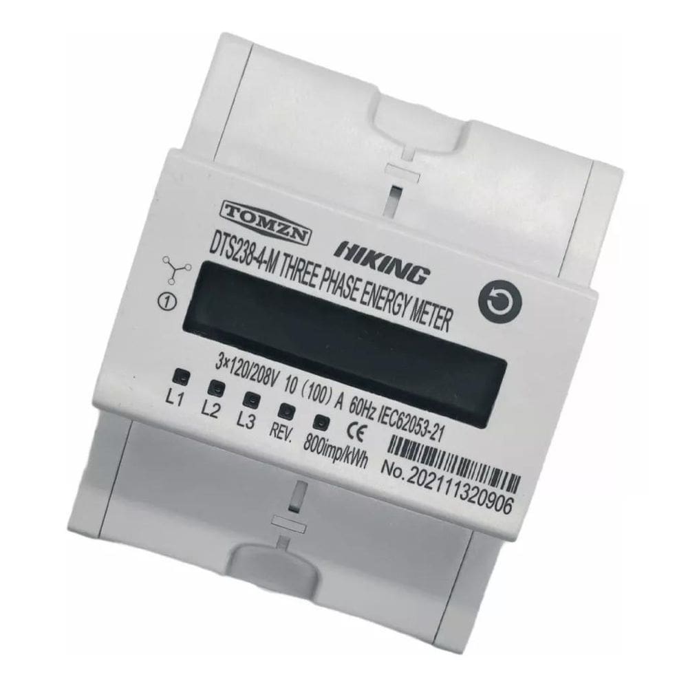 Medidor energia ac dds238-4 3fases 110v 100a 60hz tomzn