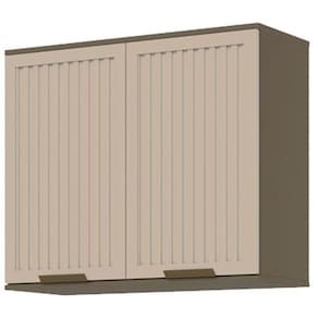 Armário Aéreo 2 Portas Ripado 80 cm Connect Duna Cristal – Henn