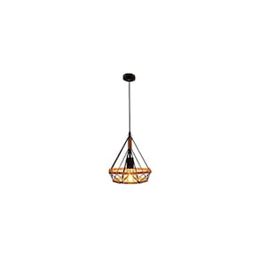 Luminária pendente Vintage Diamond Type com corda 26cm