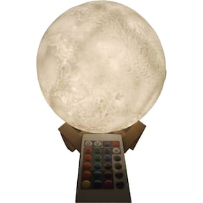 Lâmpada Super Moon 18x18 cm recarregável com controle remoto