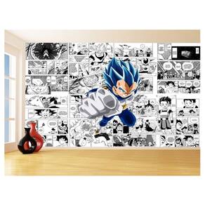 Papel De Parede Dragon Ball Vegeta Blue Anime 3,5M Dbz696