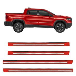 Friso Lateral Novo Rampage 2025 Vermelho Flame