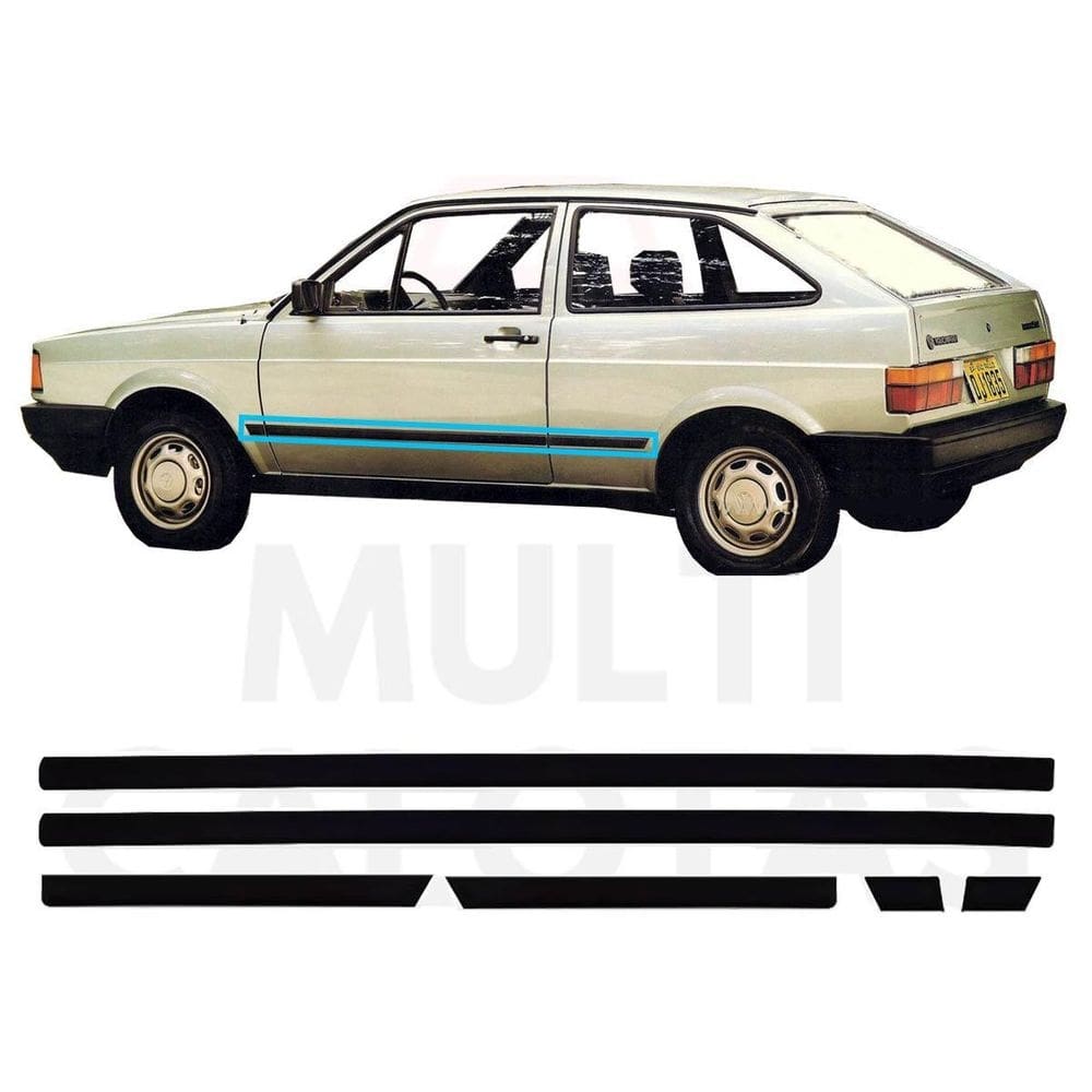 Friso Lateral Borrachão Vw Gol Cl 1991