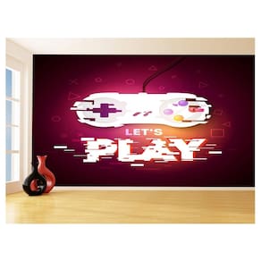 Papel De Parede 3D Salão De Jogos Controle Play 3,5M Jcs115