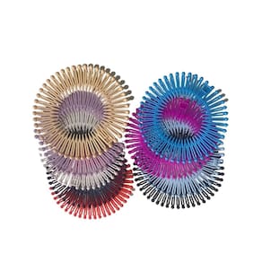 Tiara bell 12cm pente prendedor cabelo colorido- 5 unidades