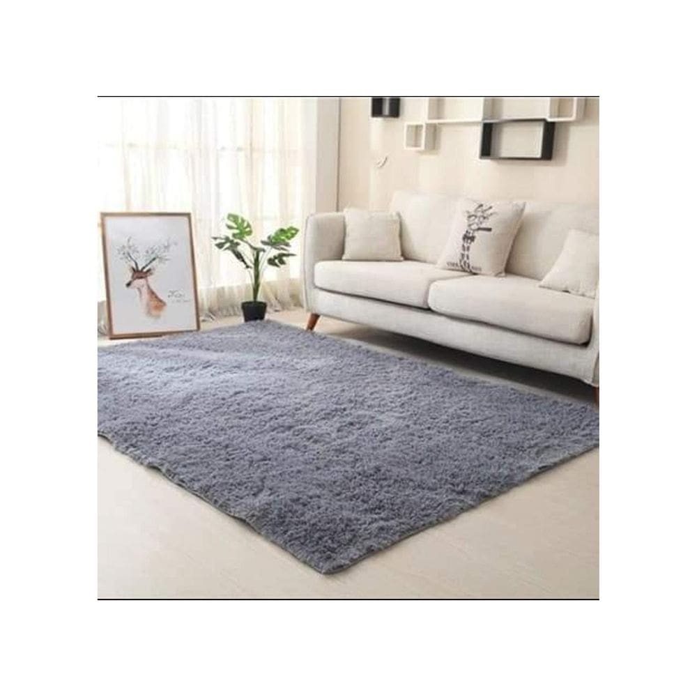 Tapete Shaggy Cinza Escuro Poliéster 200 x 300 cm