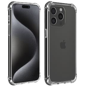 Capa de telefone transparente anti-choque para 15 Pro Max