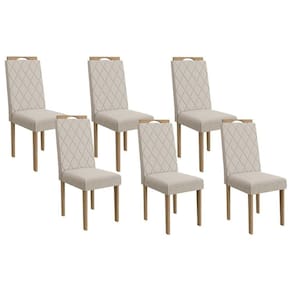 Cadeira Sala de Jantar 2CAD153EA Kit 6 Un Eucalipto/Caqui A040 - Kappesberg