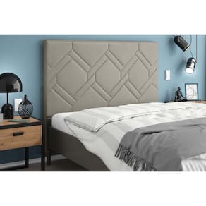 Cabeceira Cama Box Estofada Queen Queen Lima Plus Camurca - Simbal