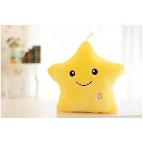 Almofada Luminous Star Yellow com luz intermitente eletrônica