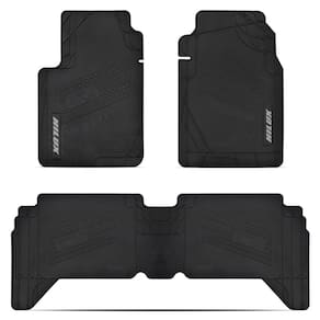 Tapete preto 100% borracha inodor hilux cabine dupla 2016