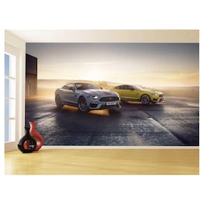 Papel De Parede 3D Carro Ford Mustang Muscle Car 3,5M Car85