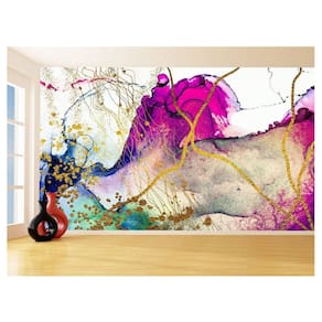 Papel De Parede 3D Estilo Marmore Tintas Cores 3,5M Mbr109