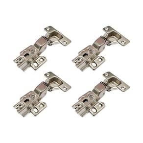 Multiuso Quarto Kit Dobradiça de Guarda Roupa 35mm Dormitório Alta c/ Amortec c/ 4 un O972 Prata - Henn