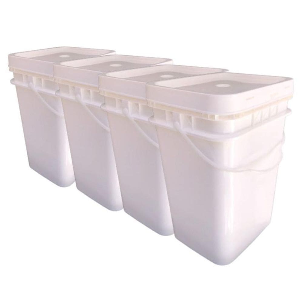 Balde norte retangular 20l - 4 pçs