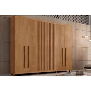 Guarda Roupa Casal 6 Portas e 6 Gavetas c/ Pés Riviera Naturale - Rufato