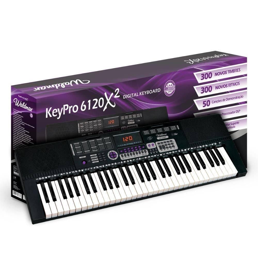 Teclado Musical Waldman KEP6120X2 61 Teclas | Casas Bahia