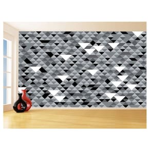 Papel De Parede Geométrico Triângulos Abstrato 3,5M Gmt52