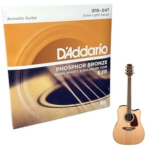 Jogo De Cordas D`Addario Phosphor 010 Bronze Violão Ej15