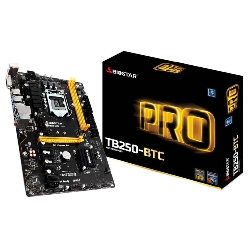 Placa mãe biostar tb250-btc lga1151 - 2xddr4