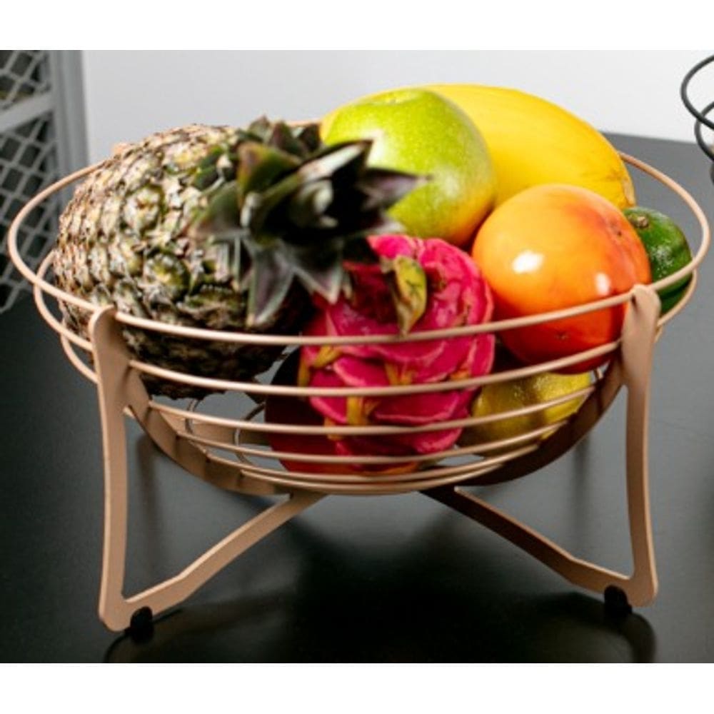 Fruteira Organize Acabamento Gold Matte