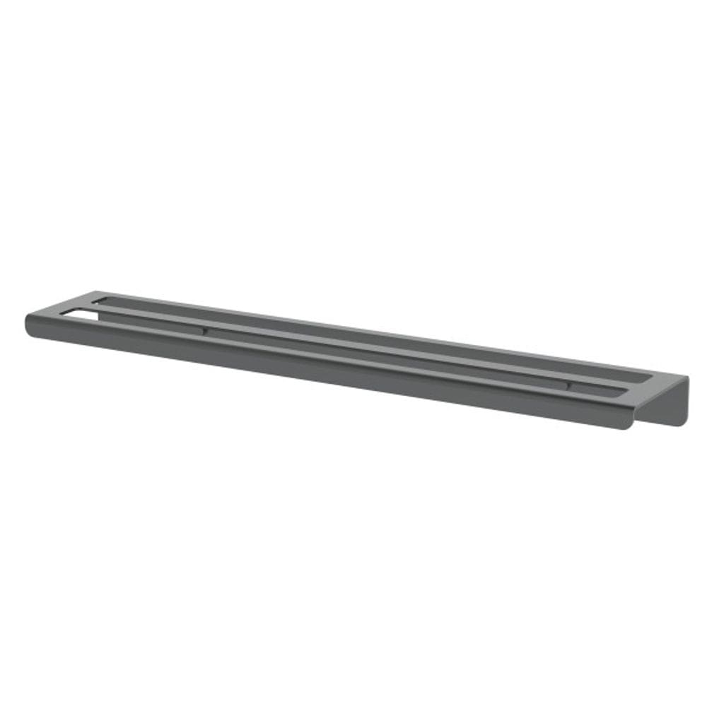 Suporte Toalha de Banho Duplo 50 cm Aluminio Grafite Future