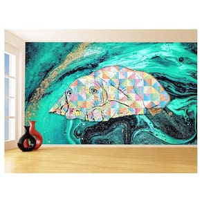 Papel De Parede 3D Animais Pop Art Cachorro Pet 3,5M Pxa219
