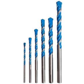 Kit 6 brocas 4 a 12mm multifunção multimaterial fura tudo md
