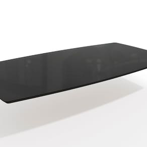 Tampo de Mesa de Jantar Com Vidro 170x90 Preto