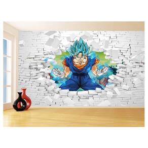 Papel De Parede 3D Dragon Ball Goku Vegeta Anime 3,5M Dbz67