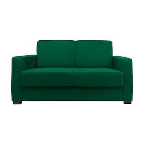 Sofá Namoradeira Pequeno 2 Lugares Imperial Suede Cor:verde Militar