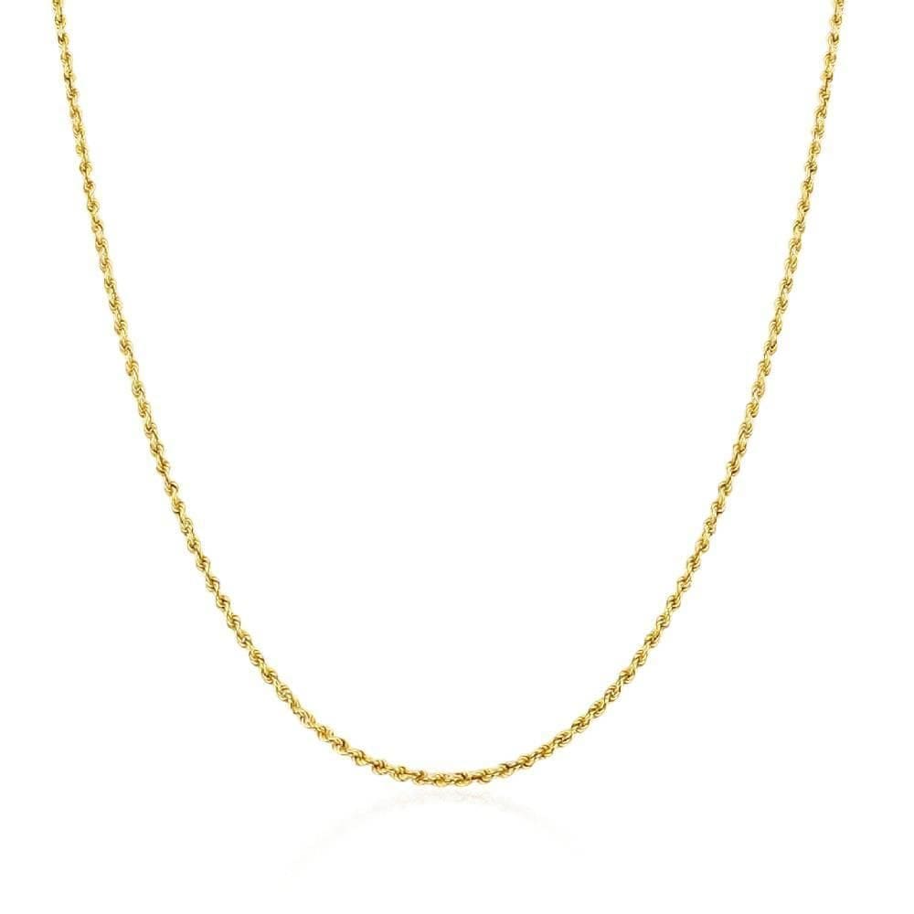 Corrente cordão baiano 50cm em ouro 18k