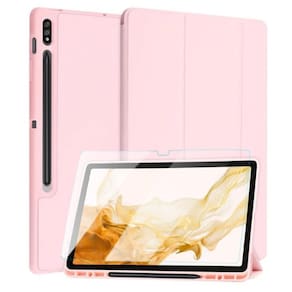 Capa tpu auto sleep para tab s8 11 x700 + película de vidro