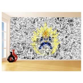 Papel De Parede 3D Dragon Ball Vegeta Anime 3,5M Dbz572