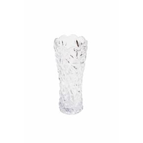 Kit 2 vaso decorativo vidro vasinho planta 17,5cm riscos