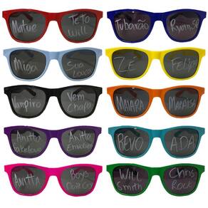 80 unidades óculos mais 4 caneta para formatura carnaval