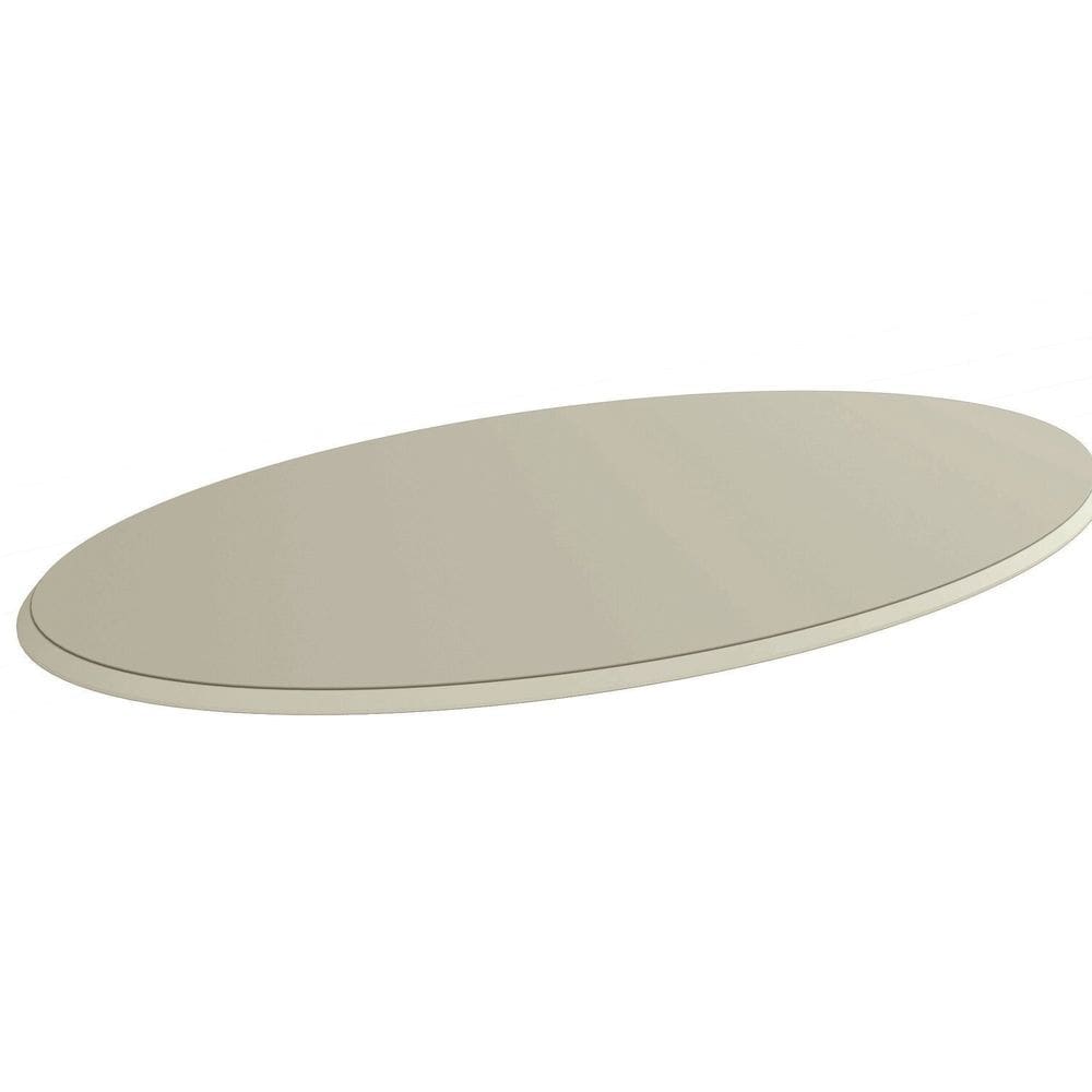 Tampo de Mesa de Jantar Com Vidro 180x105 Off Withe