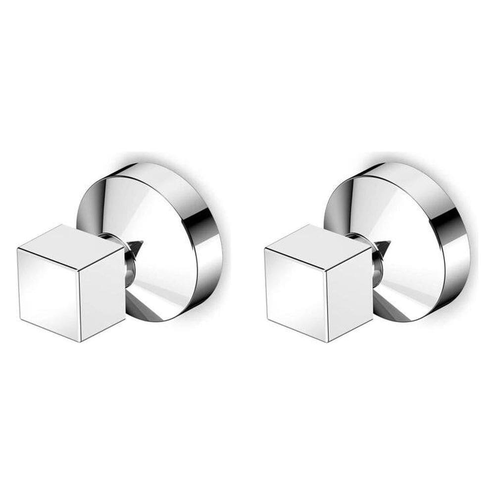 Kit 2 Acabamentos para Registro Base Reforma 1.1/4" e 1.1/2" Linha Basic Plus Cromado