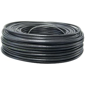 Coaxial RGE 213 Aluminio 75% Preto Rolo 100M Cabletech